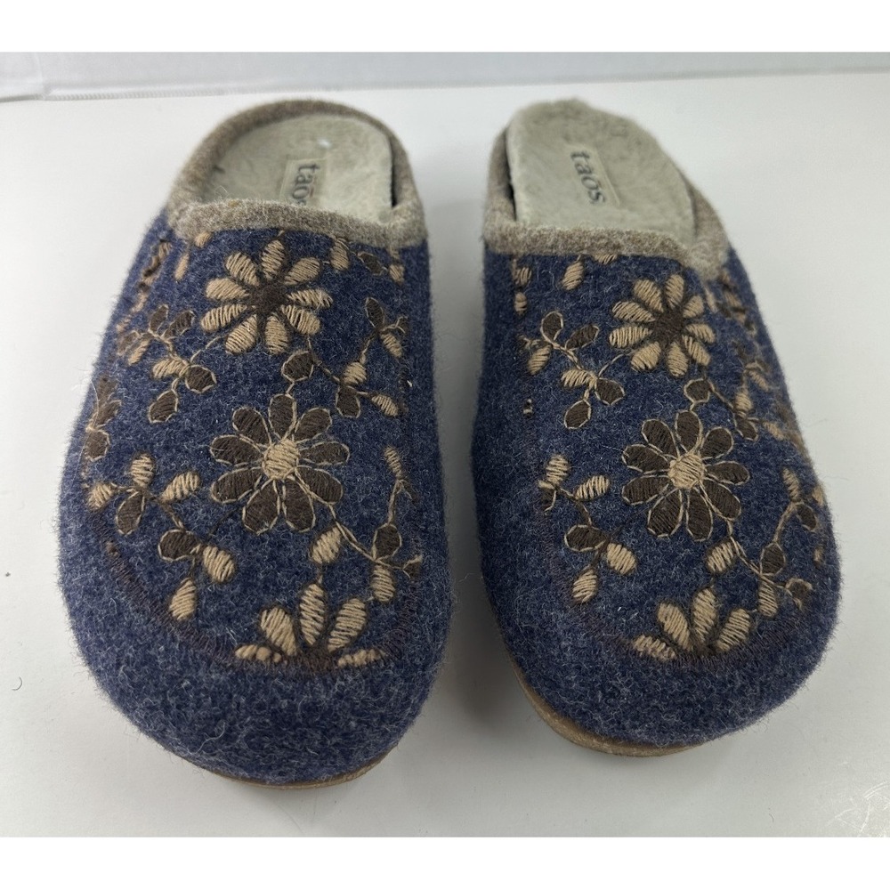Taos Woolderness Wool Blend Clogs Navy Arch Support Unisex 43 | W 12 M 9.5-10 - Picture 9 of 9